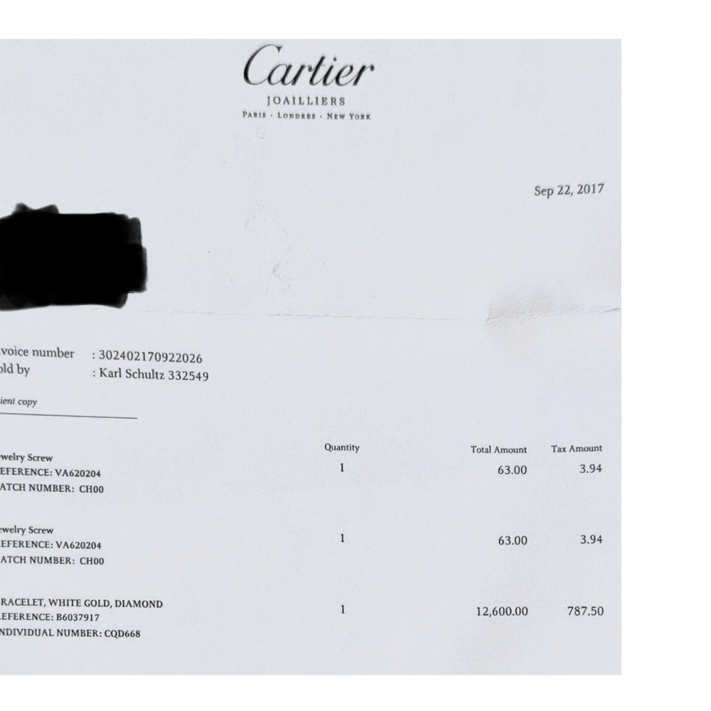 Cartier Juste un Clou Bracelet White Gold Diamonds Nail Bangle B6048717 Box - Picture 5 of 5